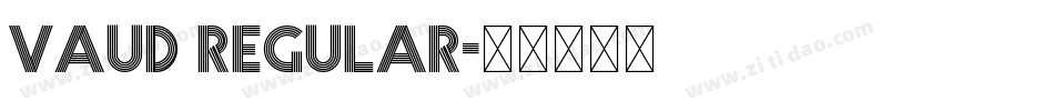 vaud regular字体转换